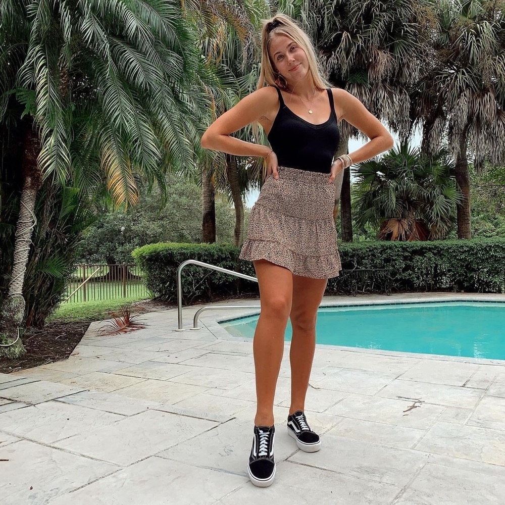 Copper Closet Cheetah Skirt
